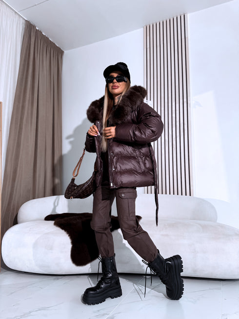 Jacket "BRONZA FC7627" - CHOCO